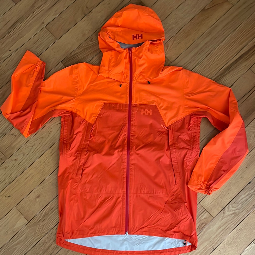 Helly Hansen Odin Midguard Waterproof Rain Shell Hiking Jacket Men’s L Orange